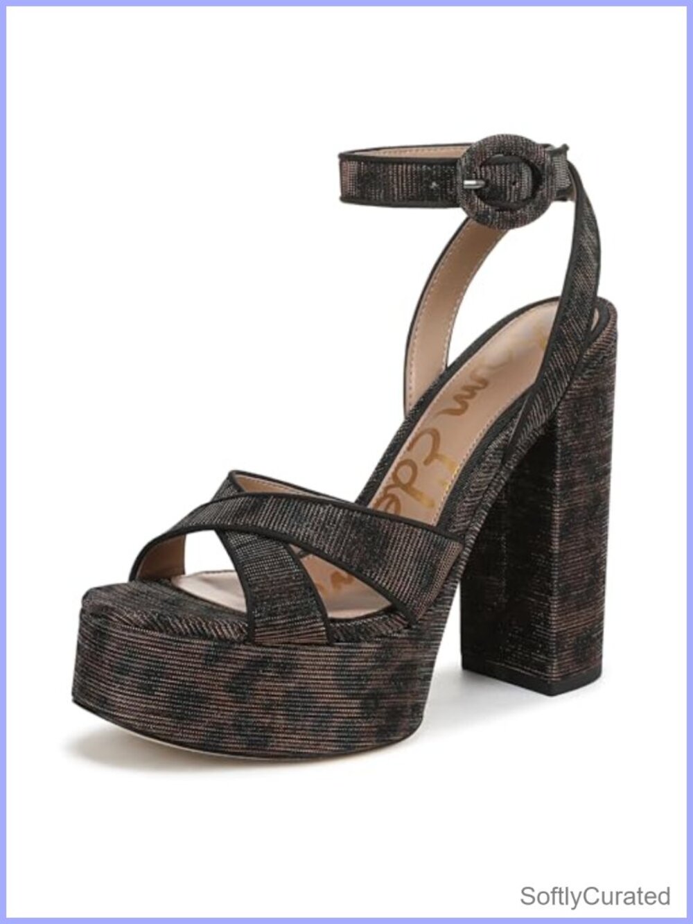 Sam Edelman Savannah Platform Heeled Sandals Ankle Strap